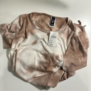 Windsor Tie Dye White and Tan Bodycon Dress